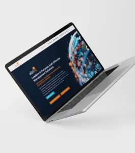 IT company website redesign mockup